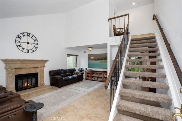 Fireplace, Interior, Living room, Recessed Lighting