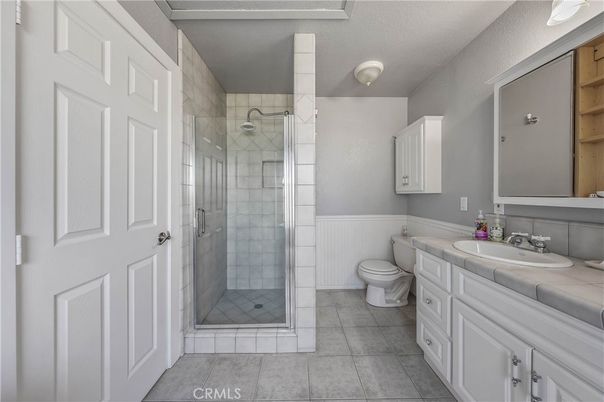Bathroom, Glass Shower, Interior, Tile Countertops