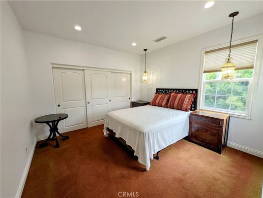 Bedroom, Interior, Pendant Lights, Recessed Lighting