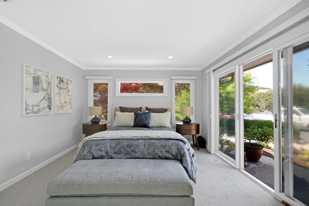 Bedroom, Interior, Recessed Lighting