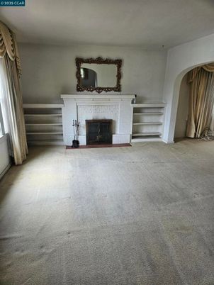 Empty room, Fireplace, Interior