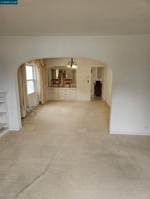 Chandelier, Empty room, Interior