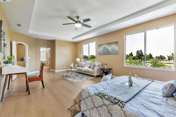 Bedroom, Interior, Wood Texture Flooring