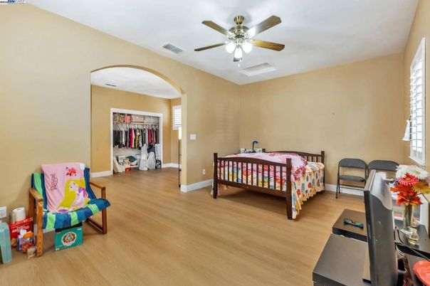 Bedroom, Interior, Wood Texture Flooring