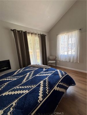 Bedroom, Fireplace, Interior, Wood Texture Flooring
