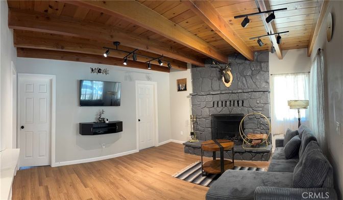 Fireplace, Interior, Living room, Wooden Beams, Wooden Ceilings, Wood Texture Flooring