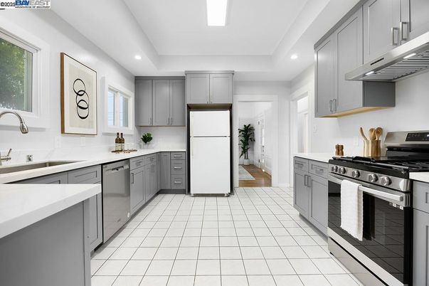Interior, Kitchen, Recessed Lighting, Stainless Steel Appliances