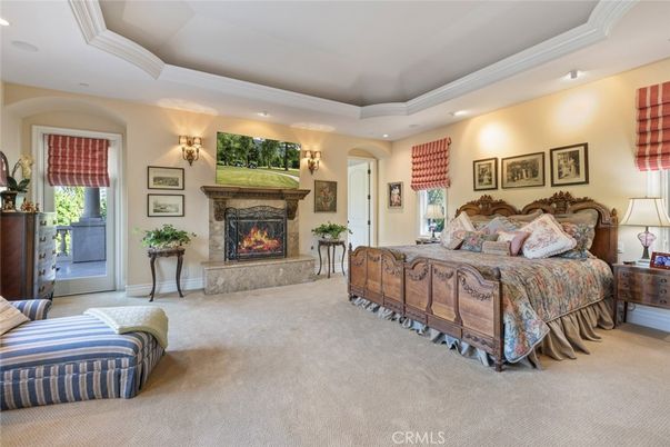 Bedroom, Fireplace, Interior, Recessed Lighting