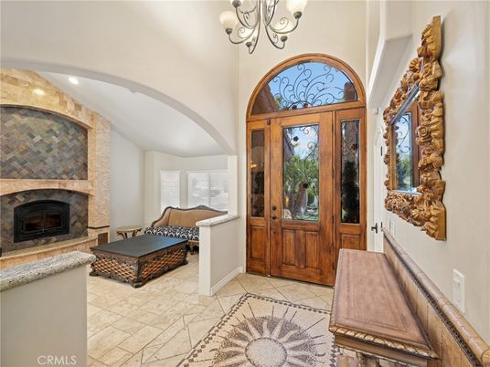 Chandelier, Fireplace, Interior, Recessed Lighting
