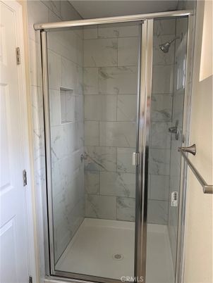Bathroom, Glass Shower, Interior, Marble Walls