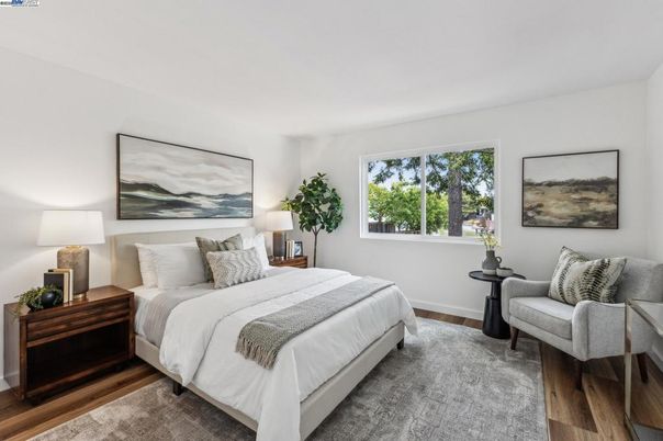 Bedroom, Interior, Wood Texture Flooring