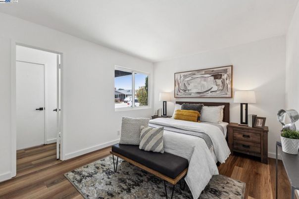 Bedroom, Interior, Wood Texture Flooring