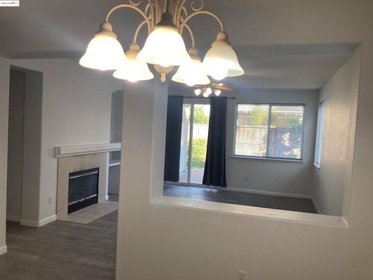 Empty room, Fireplace, Interior, Wood Texture Flooring