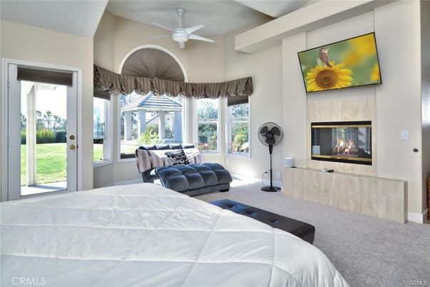 Bedroom, Fireplace, Interior