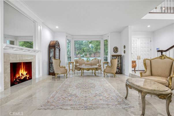 Fireplace, Interior, Living room, Recessed Lighting