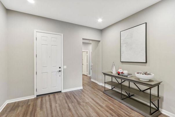 Interior, Recessed Lighting, Wood Texture Flooring