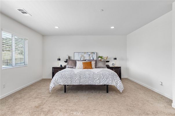 Bedroom, Interior, Recessed Lighting