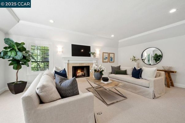 Fireplace, Interior, Living room, Recessed Lighting