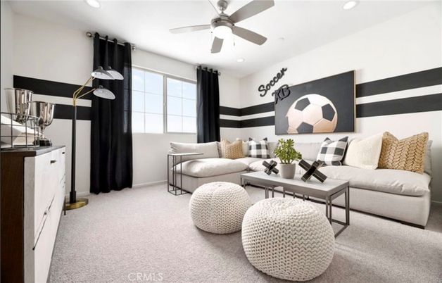 Interior, Living room, Recessed Lighting