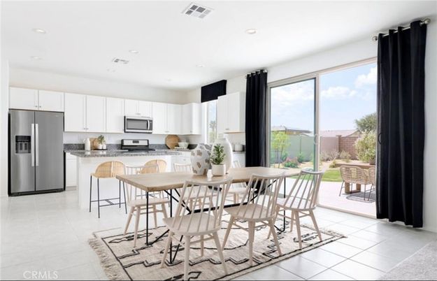 Dining room, Interior, Kitchen, Recessed Lighting, Stainless Steel Appliances