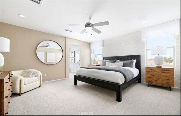 Bedroom, Interior, Recessed Lighting