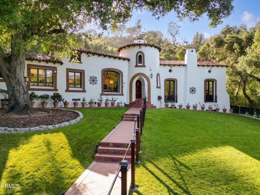Backyard, Exterior, Facade, Spanish Mediterranean