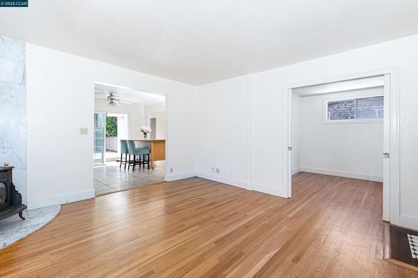 Dining room, Empty room, Interior, Wood Texture Flooring