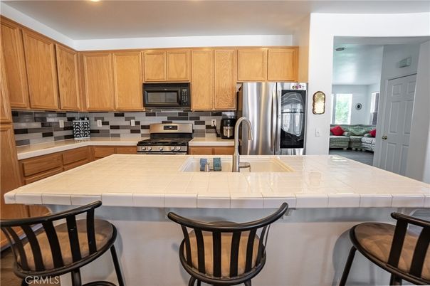 Interior, Kitchen, Stainless Steel Appliances, Tile Countertops