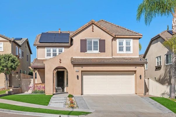 Attached, Exterior, Facade, Solar Panels, Mediterranean