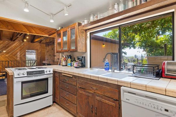 Interior, Kitchen, Stainless Steel Appliances, Tile Countertops