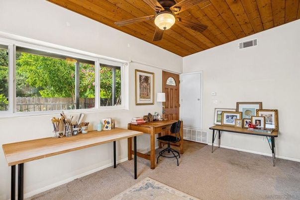 Home Office, Interior, Wooden Ceilings