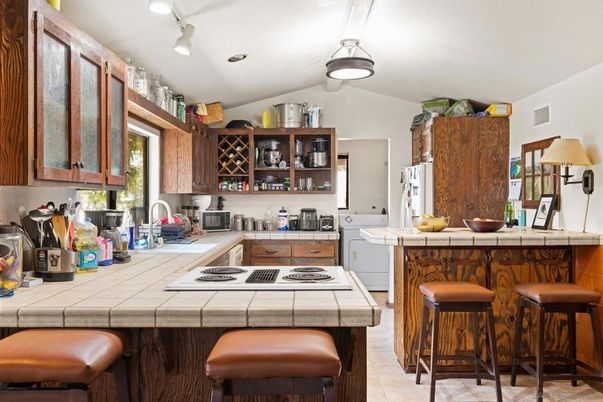 Interior, Kitchen, Recessed Lighting, Tile Countertops