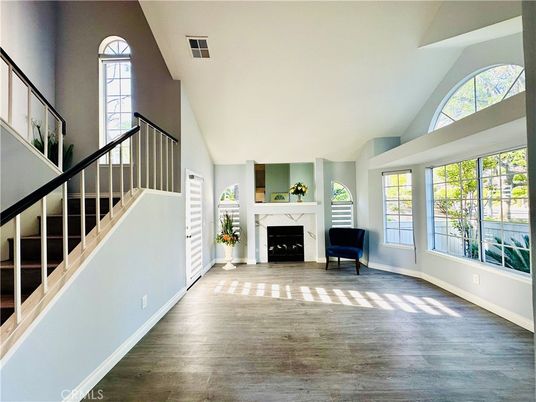 Fireplace, Interior, Wood Texture Flooring