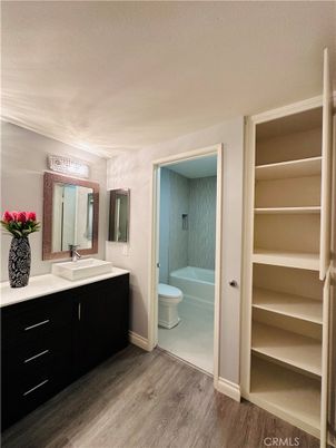Bathroom, Interior, Wood Texture Flooring