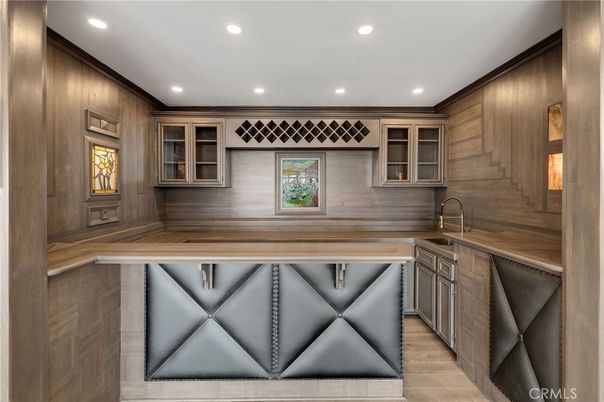 Interior, Recessed Lighting, Wood Texture Flooring, Wooden Walls