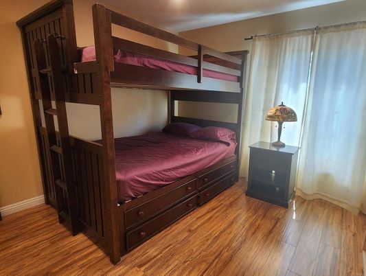 Bedroom, Interior, Wood Texture Flooring