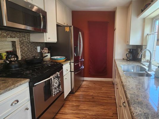 Interior, Kitchen, Wood Texture Flooring