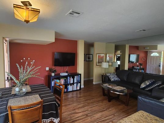 Dining room, Interior, Living room, Wood Texture Flooring