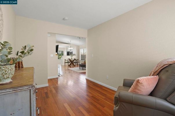 Dining room, Interior, Living room, Pendant Lights, Wood Texture Flooring