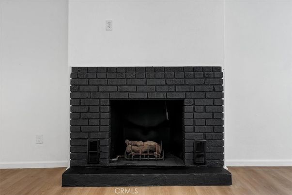 Fireplace, Interior, Wood Texture Flooring