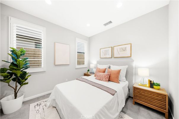 Bedroom, Interior, Recessed Lighting