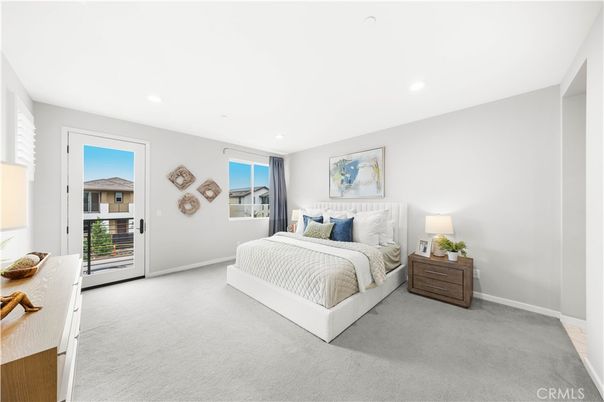 Bedroom, Interior, Recessed Lighting