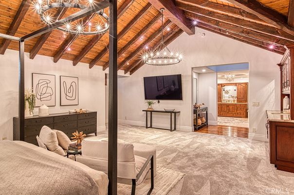 Chandelier, Interior, Pendant Lights, Wooden Beams, Wooden Ceilings, Wood Texture Flooring