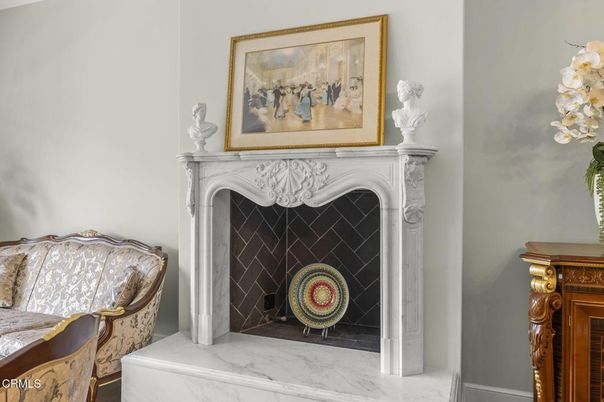 Fireplace, Interior, Marble