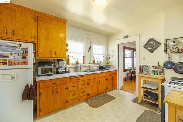 Interior, Kitchen, Wood Texture Flooring