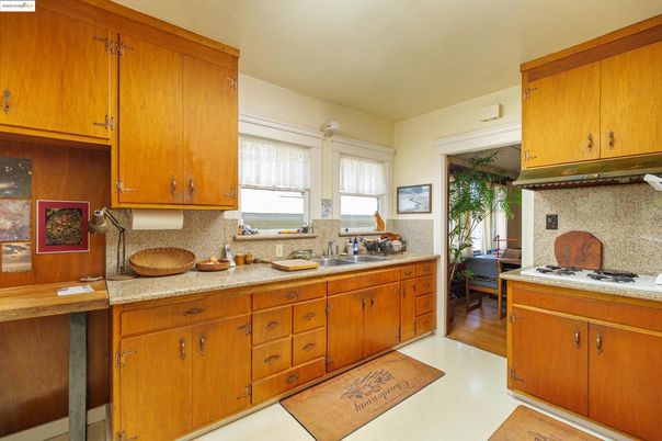 Interior, Kitchen, Wood Texture Flooring