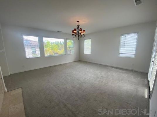 Chandelier, Empty room, Interior