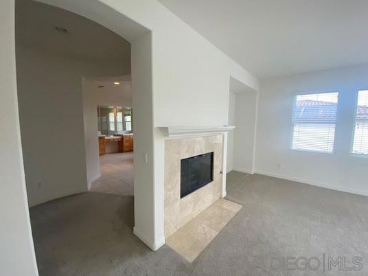 Empty room, Fireplace, Interior