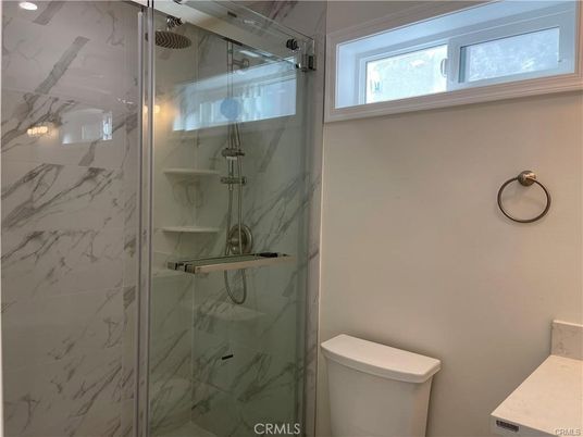 Bathroom, Glass Shower, Interior, Marble Walls
