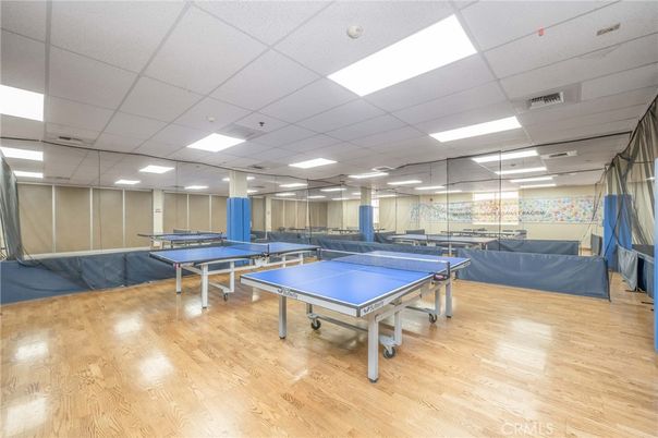 Game Room, Interior, Recessed Lighting, Wood Texture Flooring